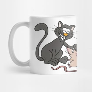 Cat and mouse funny Mug